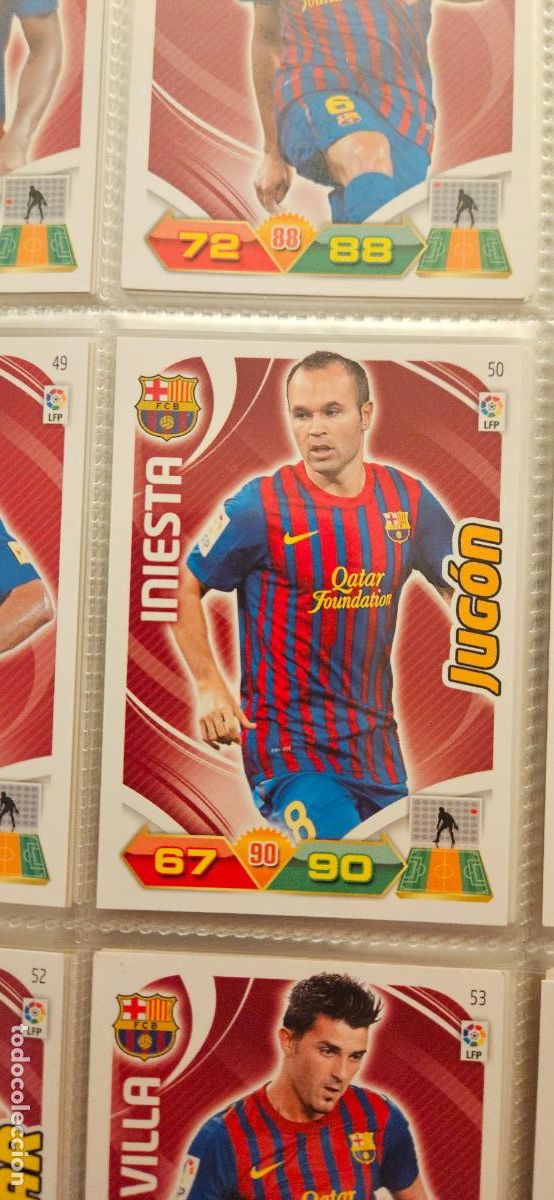 Figurine di Calcio: 50 Iniesta Barcelona adrenalyn 2011 2012 11 12 trading card