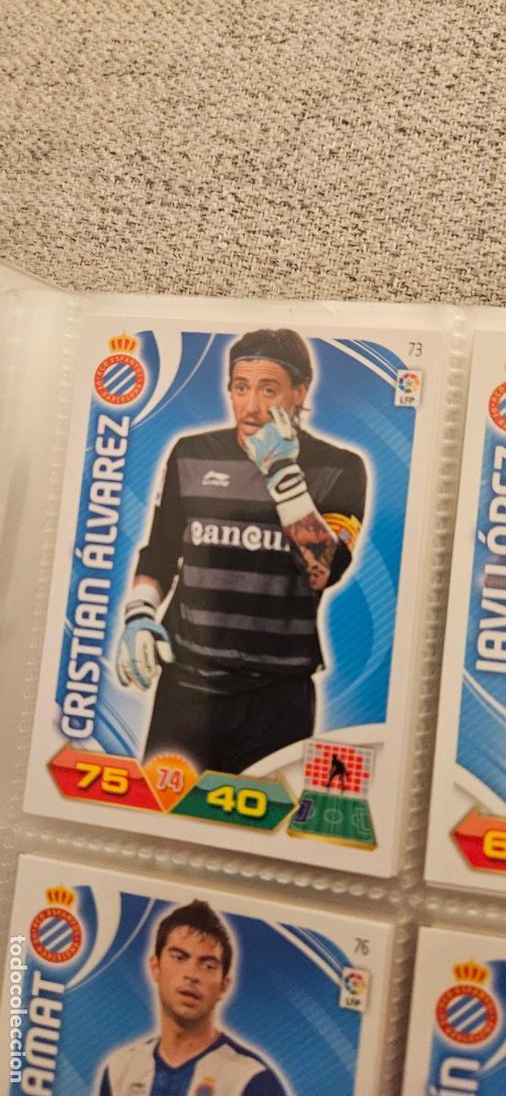Cromos de f&uacute;tbol: 73 Cristian &Aacute;lvarez Espanyol adrenalyn 2011 2012 11 12 trading card