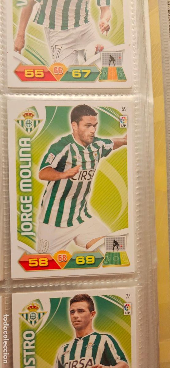 Cromos de f&uacute;tbol: 69 Jorge Molina Betis adrenalyn 2011 2012 11 12 trading card