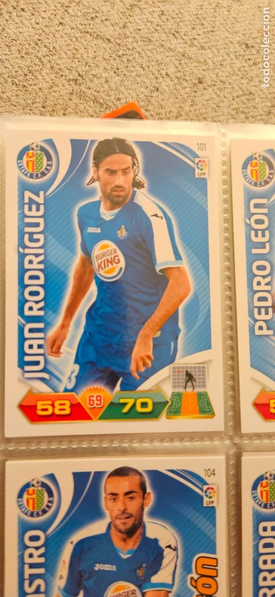 Cromos de f&uacute;tbol: 101 Juan Rodr&iacute;guez Getafe adrenalyn 2011 2012 11 12 trading card