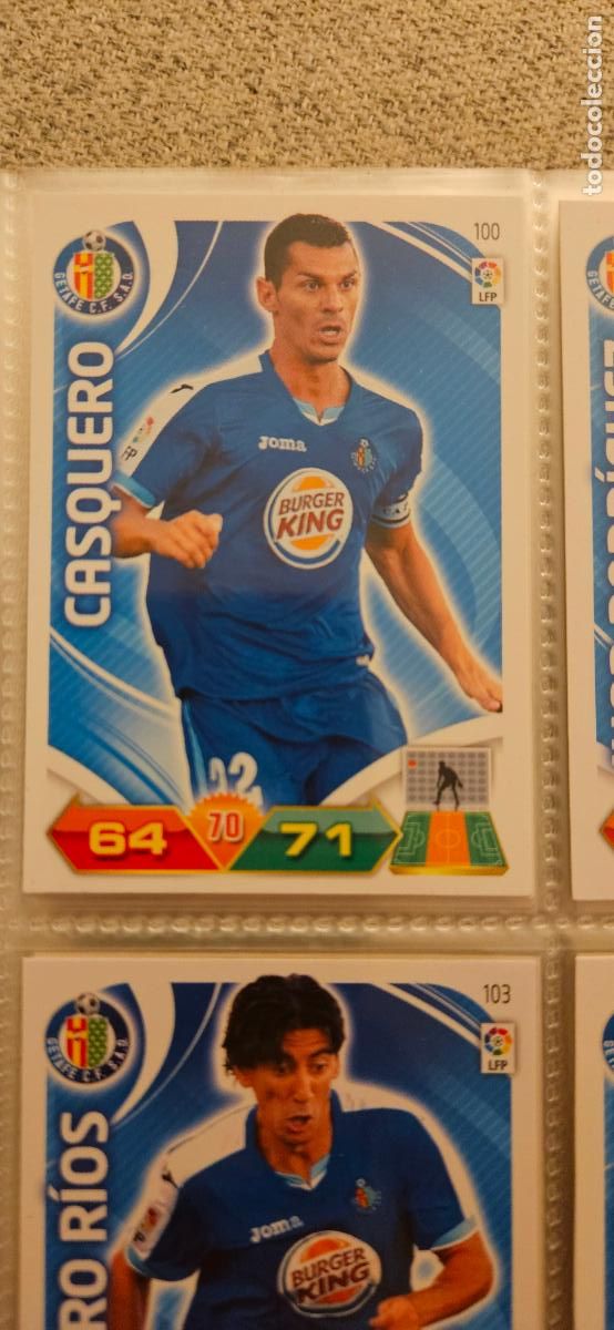 Cromos de f&uacute;tbol: 100 Casquero Getafe adrenalyn 2011 2012 11 12 trading card