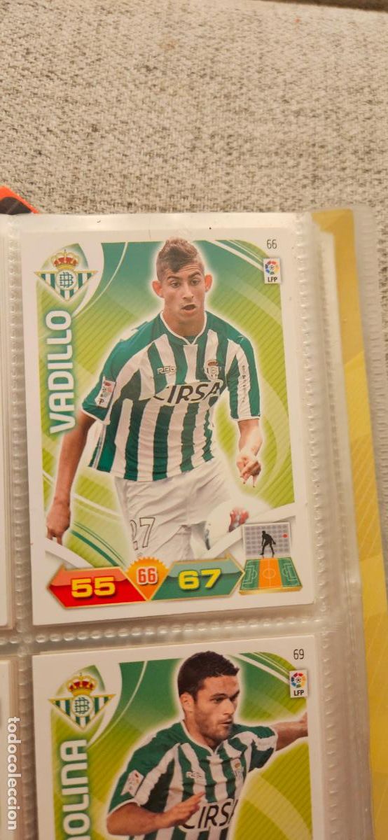 Cromos de f&uacute;tbol: 66 Vadillo Betis adrenalyn 2011 2012 11 12 trading card