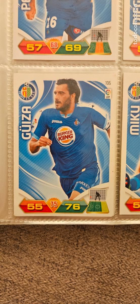 Cromos de f&uacute;tbol: 106 G&uuml;iza Getafe adrenalyn 2011 2012 11 12 trading card