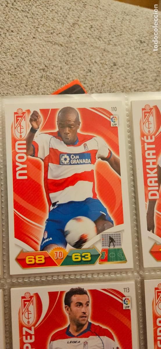 Cromos de f&uacute;tbol: 110 Nyom Granada adrenalyn 2011 2012 11 12 trading card