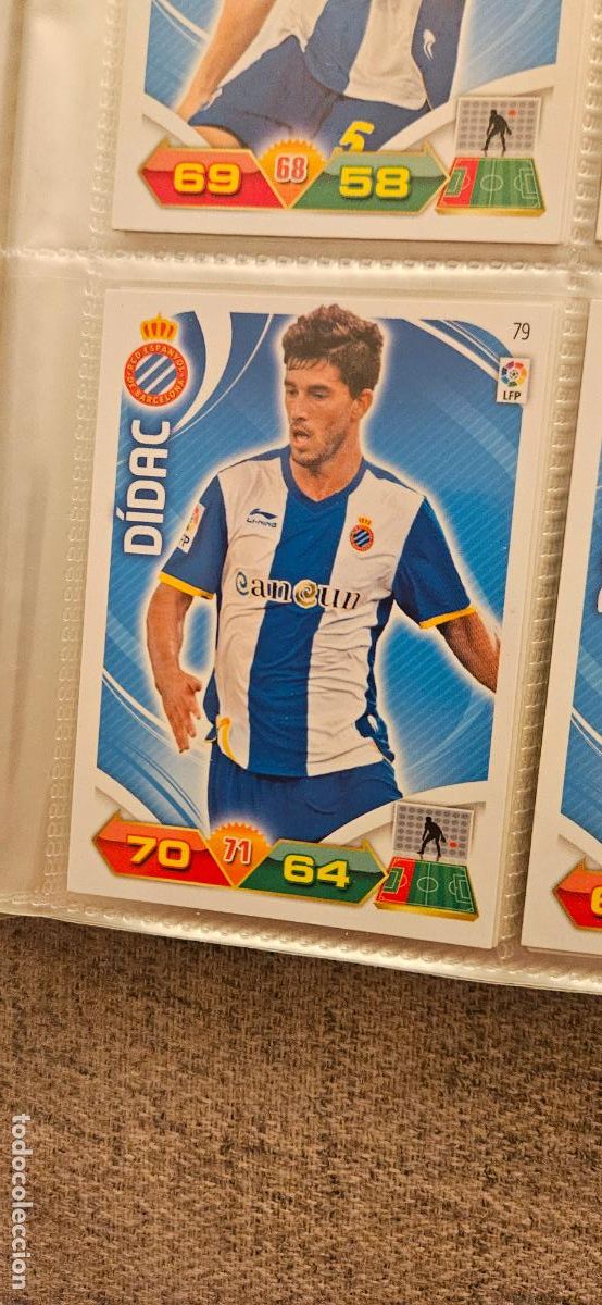 Cromos de f&uacute;tbol: 79 D&iacute;dac Espanyol adrenalyn 2011 2012 11 12 trading card