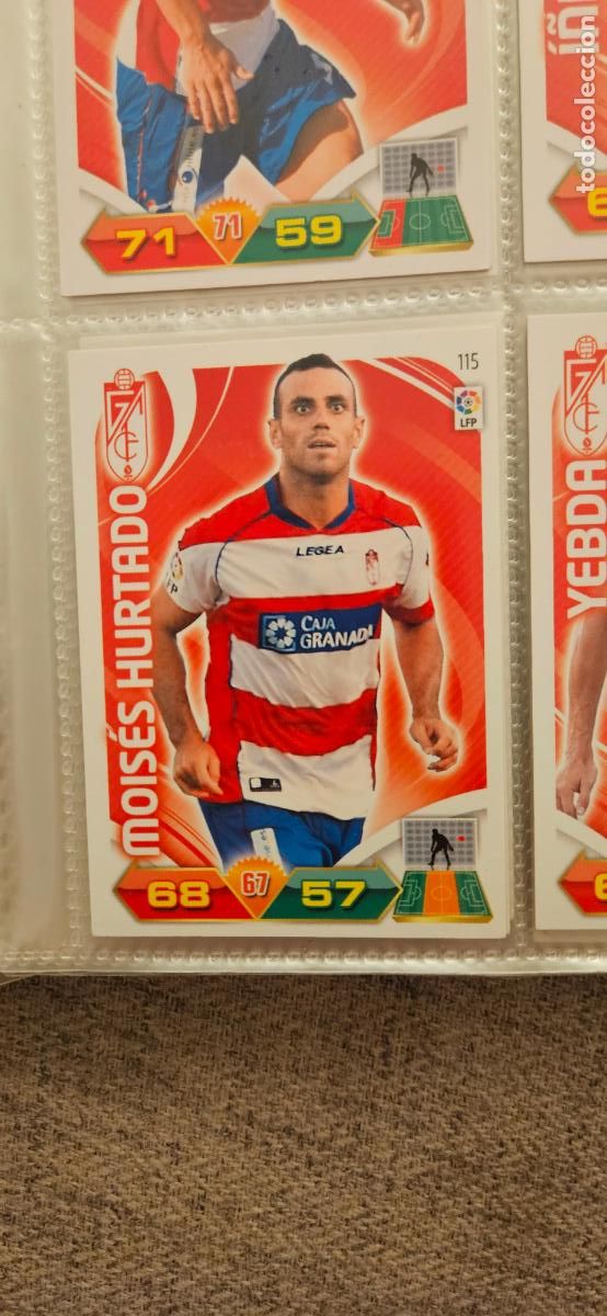Cromos de f&uacute;tbol: 115 Mois&eacute;s Hurtado Granada adrenalyn 2011 2012 11 12 trading card