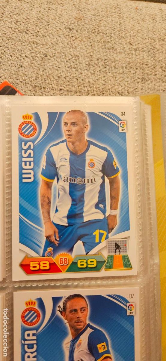 Cromos de f&uacute;tbol: 84 Weiss Espanyol adrenalyn 2011 2012 11 12 trading card