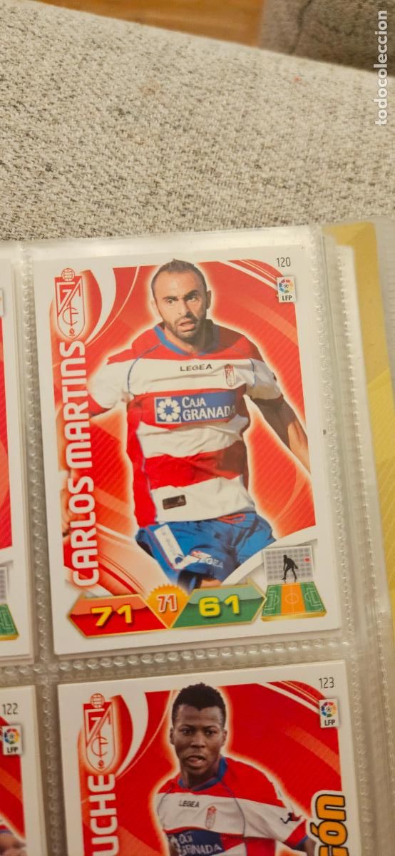 Cromos de f&uacute;tbol: 120 Carlos Martins Granada adrenalyn 2011 2012 11 12 trading card