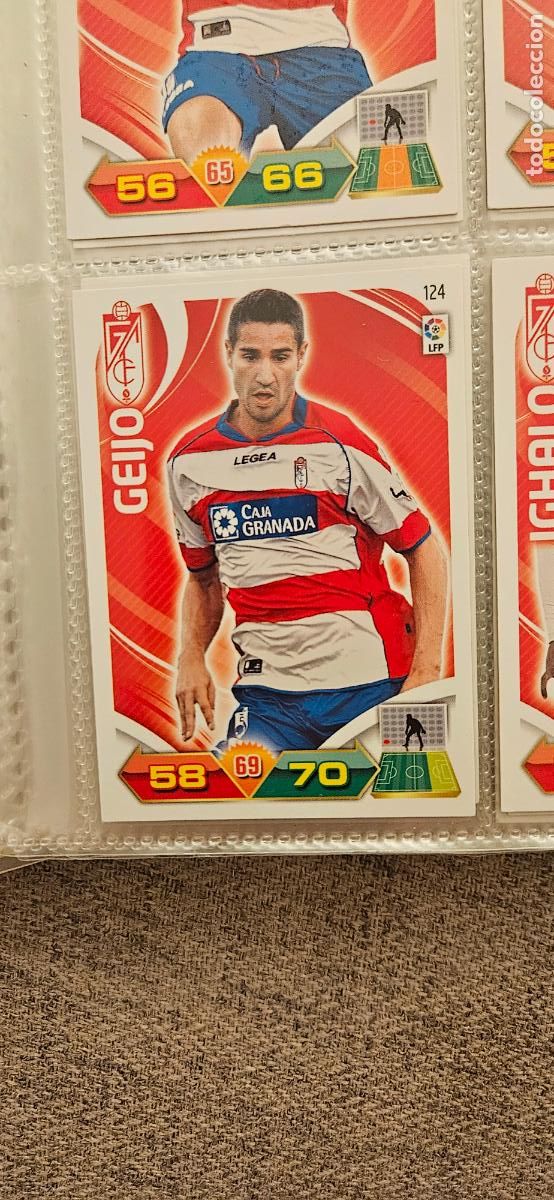 Cromos de f&uacute;tbol: 124 Geijo Granada adrenalyn 2011 2012 11 12 trading card