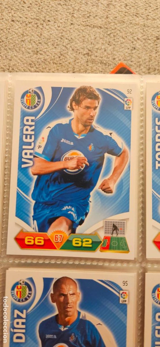 Cromos de f&uacute;tbol: 92 Valera Getafe adrenalyn 2011 2012 11 12 trading card
