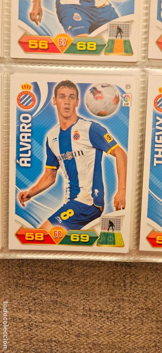 Cromos de f&uacute;tbol: 89 &Aacute;lvaro Espanyol adrenalyn 2011 2012 11 12 trading card