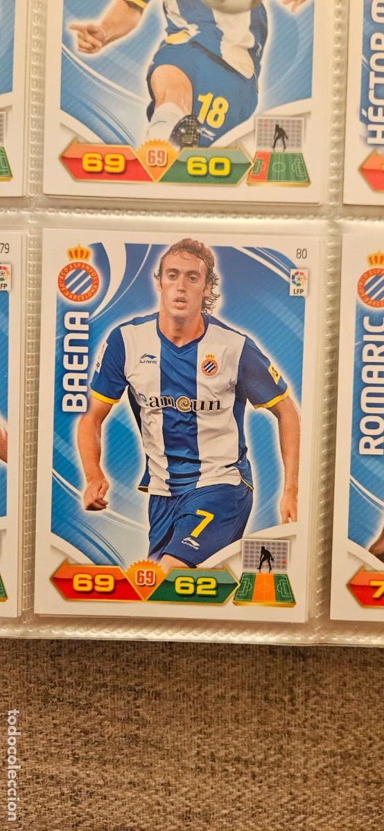 Cromos de f&uacute;tbol: 80 Baena Espanyol adrenalyn 2011 2012 11 12 trading card
