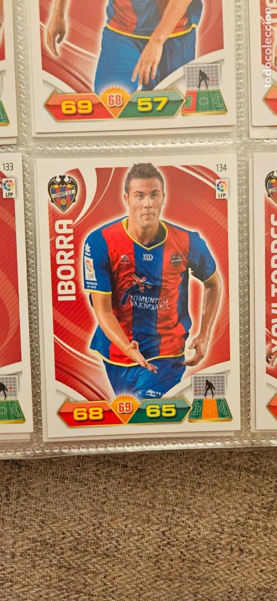 Cromos de f&uacute;tbol: 134 Iborra Levante adrenalyn 2011 2012 11 12 trading card