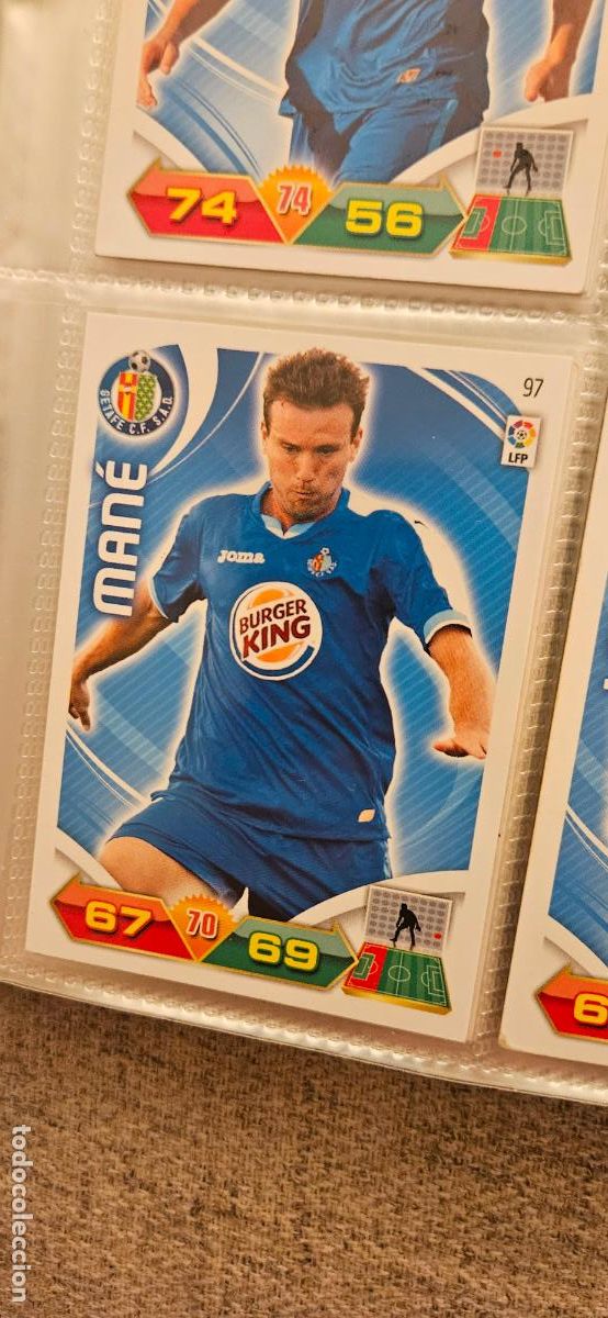 Cromos de f&uacute;tbol: 97 Man&eacute; Getafe adrenalyn 2011 2012 11 12 trading card