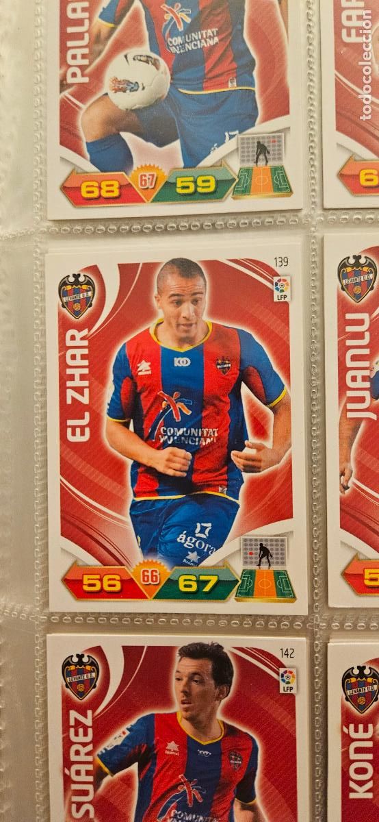 Cromos de f&uacute;tbol: 139 El Zhar Levante adrenalyn 2011 2012 11 12 trading card