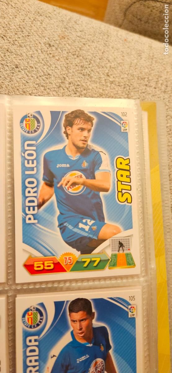 Cromos de f&uacute;tbol: 102 Pedro Le&oacute;n Getafe adrenalyn 2011 2012 11 12 trading card