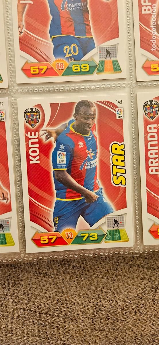 Cromos de f&uacute;tbol: 143 Kon&eacute; Levante adrenalyn 2011 2012 11 12 trading card