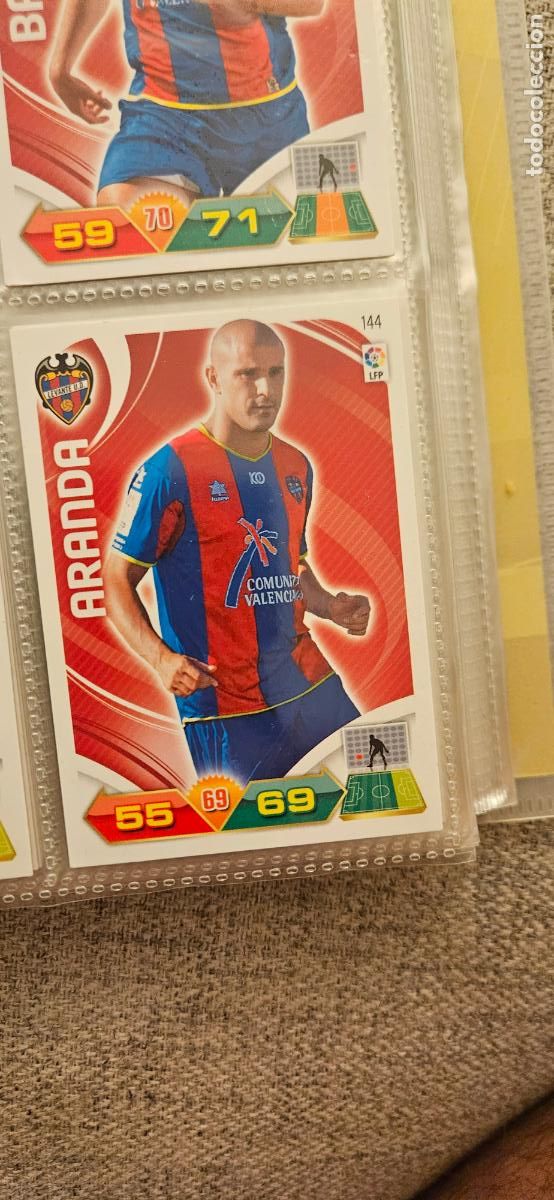 Cromos de f&uacute;tbol: 144 Aranda Levante adrenalyn 2011 2012 11 12 trading card