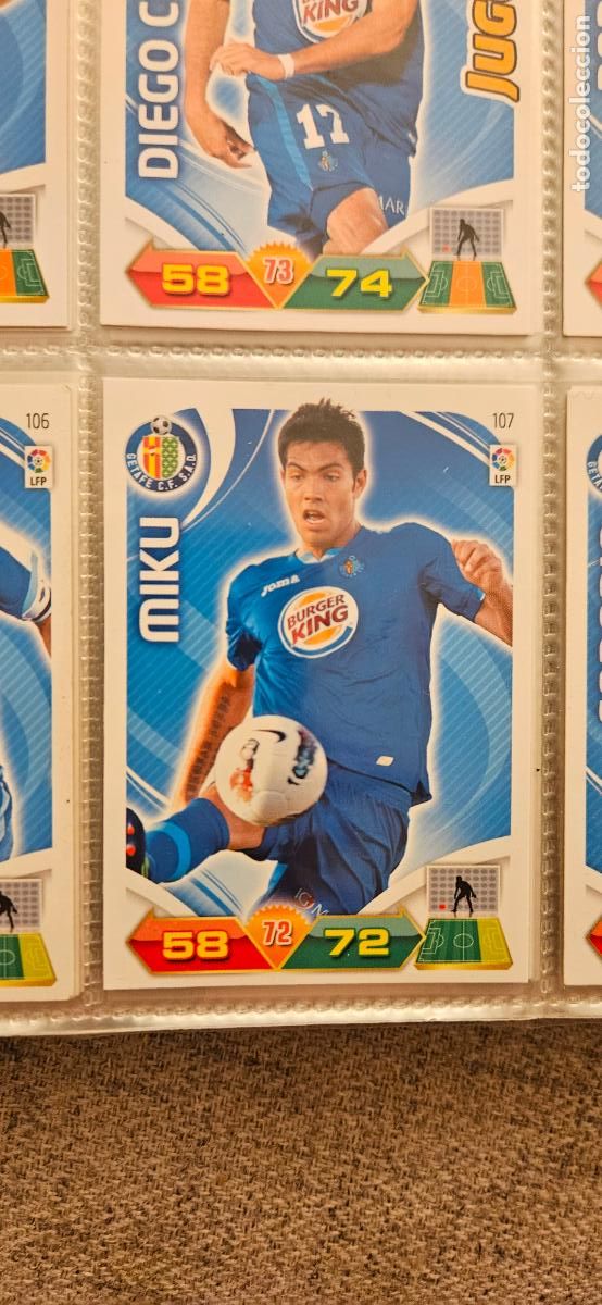 Cromos de f&uacute;tbol: 107 Miku Getafe adrenalyn 2011 2012 11 12 trading card