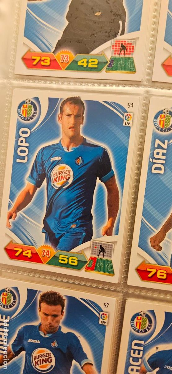Cromos de f&uacute;tbol: 94 Lopo Getafe adrenalyn 2011 2012 11 12 trading card
