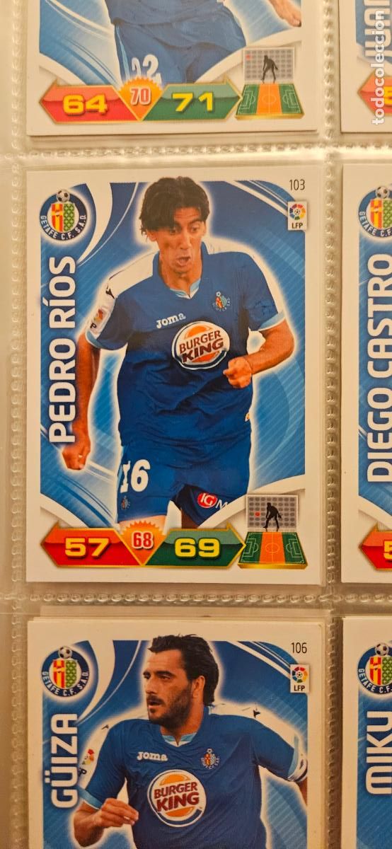 Cromos de f&uacute;tbol: 103 Pedro Rios Getafe adrenalyn 2011 2012 11 12 trading card