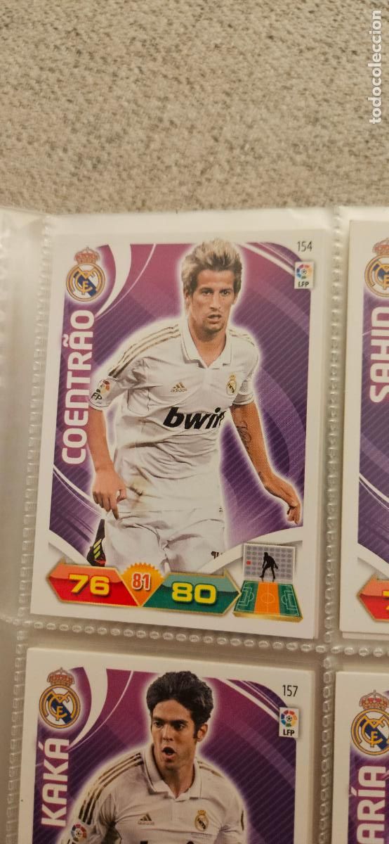 Cromos de f&uacute;tbol: 154 Coentr&aacute;o R. Madrid adrenalyn 2011 2012 11 12 trading card