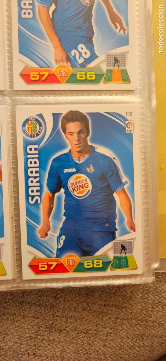Cromos de f&uacute;tbol: 108 Sarabia Getafe adrenalyn 2011 2012 11 12 trading card