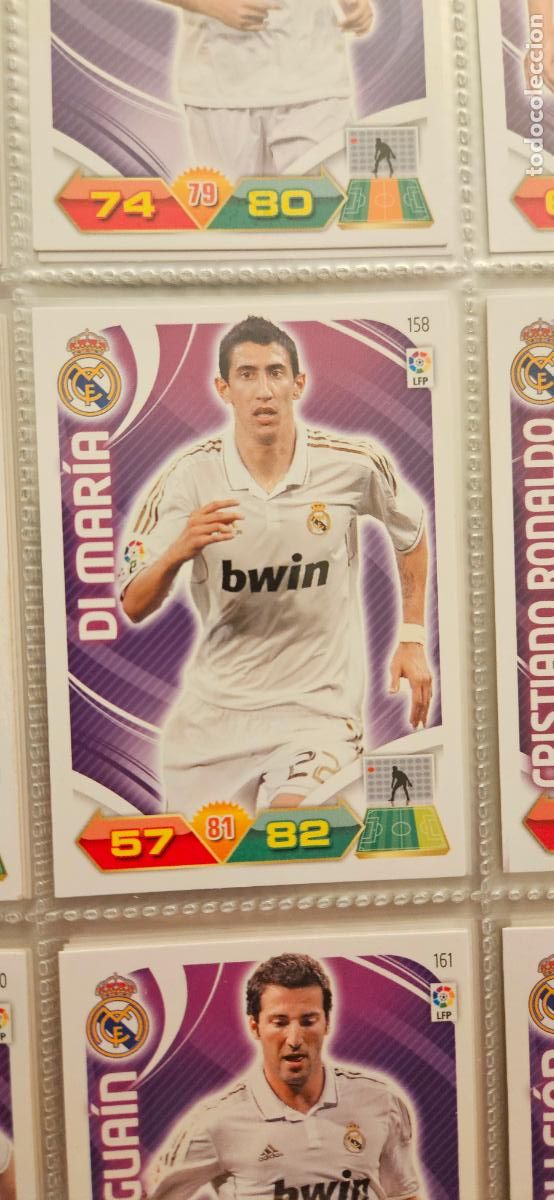 Cromos de f&uacute;tbol: 158 Di Mar&iacute;a R. Madrid adrenalyn 2011 2012 11 12 trading card