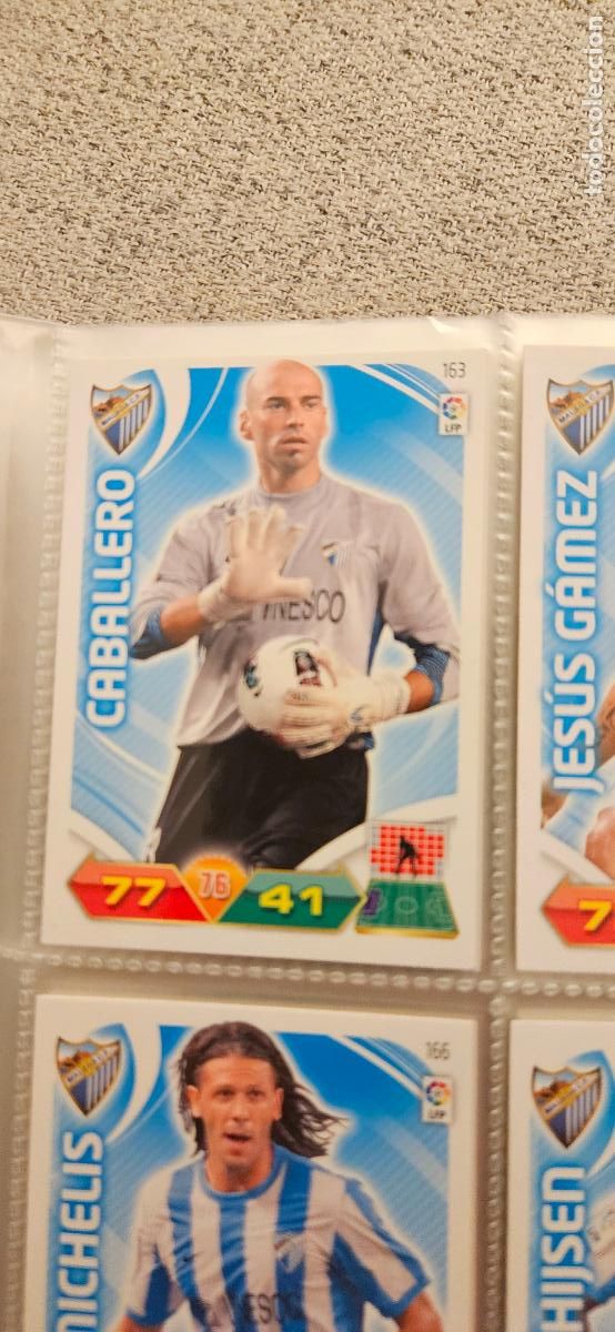 Cromos de f&uacute;tbol: 163 Caballero M&aacute;laga adrenalyn 2011 2012 11 12 trading card