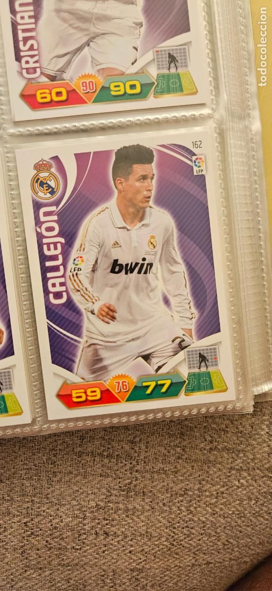 Cromos de f&uacute;tbol: 162 Callej&oacute;n R. Madrid adrenalyn 2011 2012 11 12 trading card