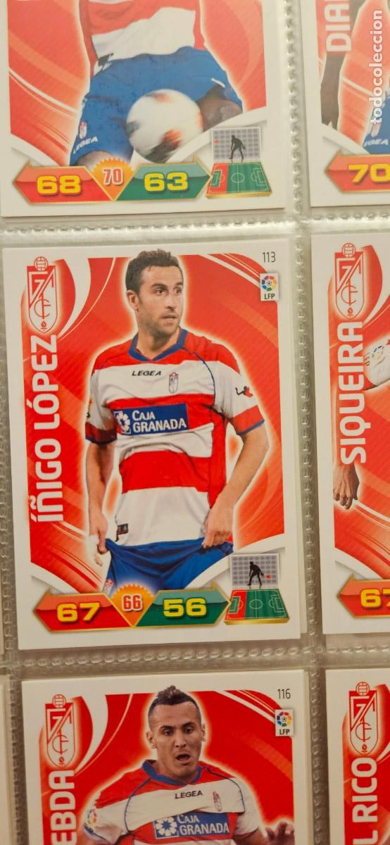 Cromos de f&uacute;tbol: 113 &Iuml;&ntilde;igo L&oacute;pez Granada adrenalyn 2011 2012 11 12 trading card
