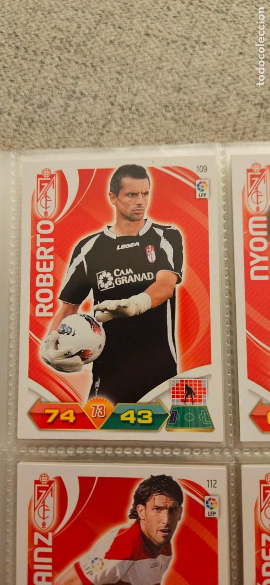 Cromos de f&uacute;tbol: 109 Roberto Granada adrenalyn 2011 2012 11 12 trading card