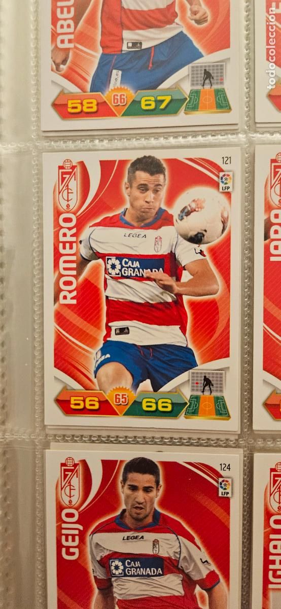 Cromos de f&uacute;tbol: 121 Romero Granada adrenalyn 2011 2012 11 12 trading card