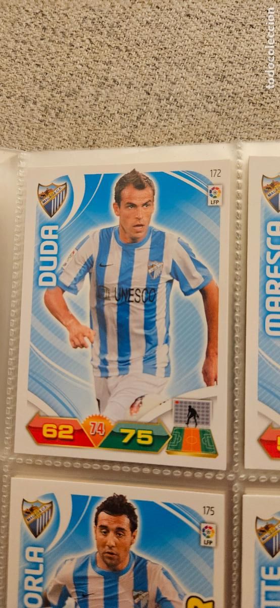 Figurine di Calcio: 172 Duda M&aacute;laga adrenalyn 2011 2012 11 12 trading card