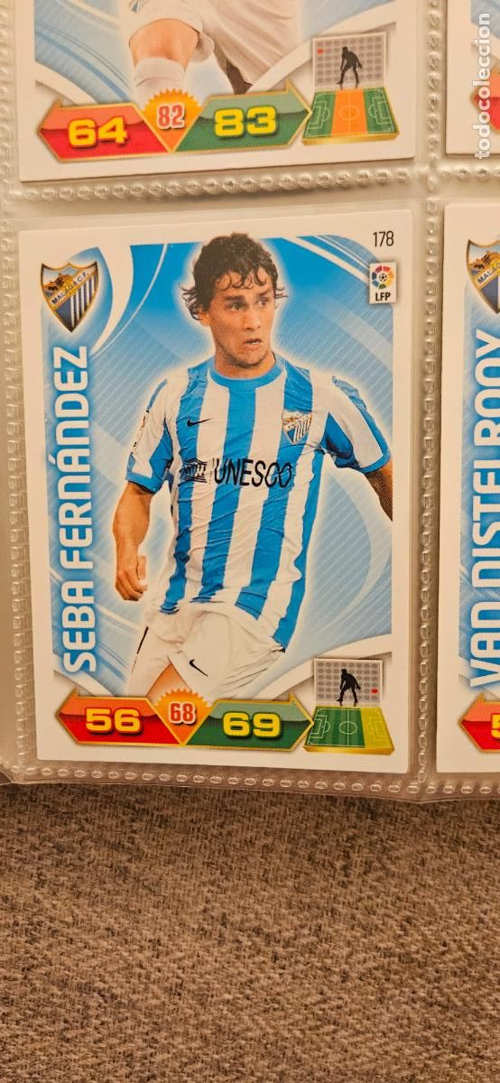 Figurine di Calcio: 178 Seba Fern&aacute;ndez M&aacute;laga adrenalyn 2011 2012 11 12 trading card
