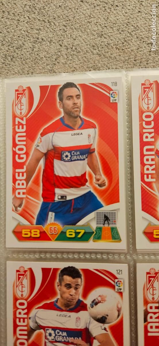 Figurine di Calcio: 118 Abel G&oacute;mez Granada adrenalyn 2011 2012 11 12 trading card