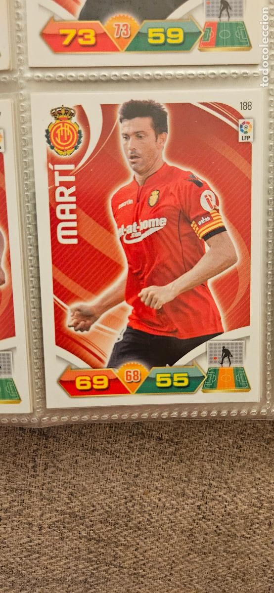 Figurine di Calcio: 188 Mart&iacute; Mallorca adrenalyn 2011 2012 11 12 trading card