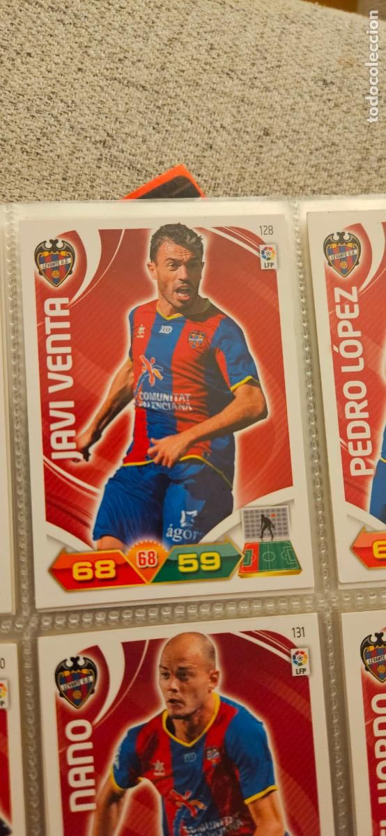 Football Stickers: 128 Javi Venta Levante adrenalyn 2011 2012 11 12 trading card