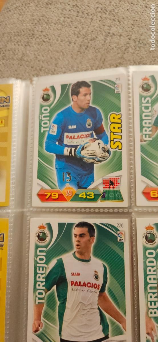 Football Stickers: 217 To&ntilde;o R&aacute;cing adrenalyn 2011 2012 11 12 trading card