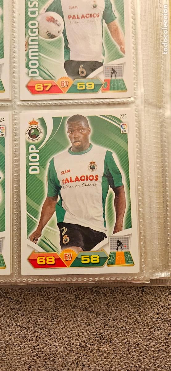 Football Stickers: 225 Diop R&aacute;cing adrenalyn 2011 2012 11 12 trading card
