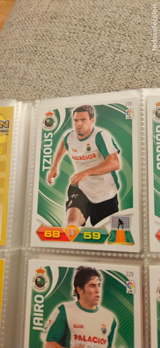 Football Stickers: 226 Tziolis R&aacute;cing adrenalyn 2011 2012 11 12 trading card