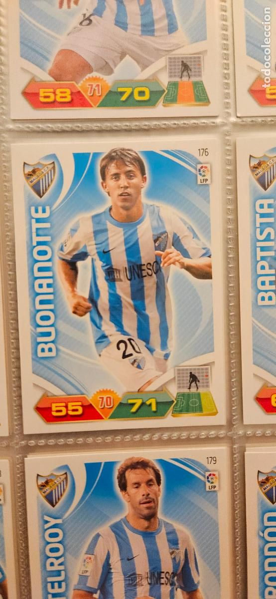 Football Stickers: 176 Buonanotte M&aacute;laga adrenalyn 2011 2012 11 12 trading card