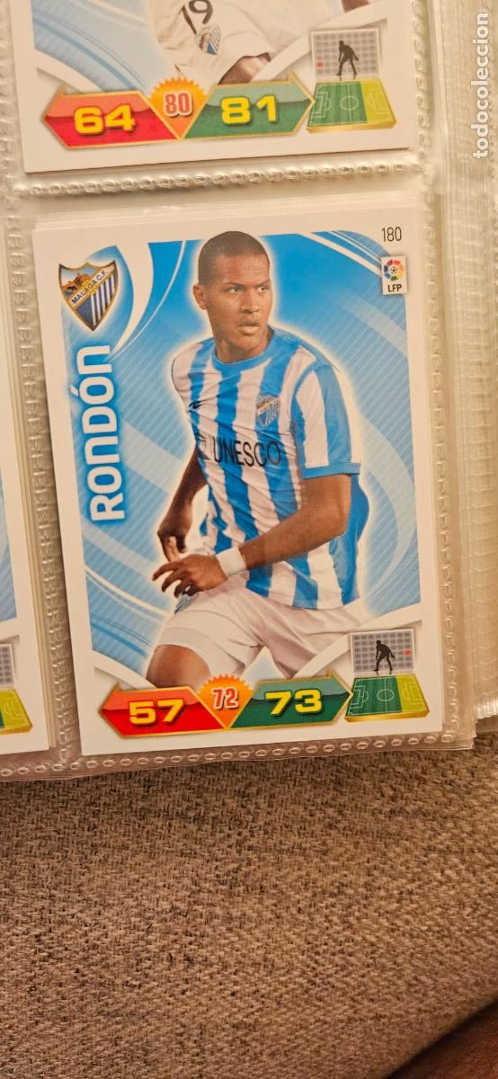 Figurine di Calcio: 180 Rond&oacute;n M&aacute;laga adrenalyn 2011 2012 11 12 trading card