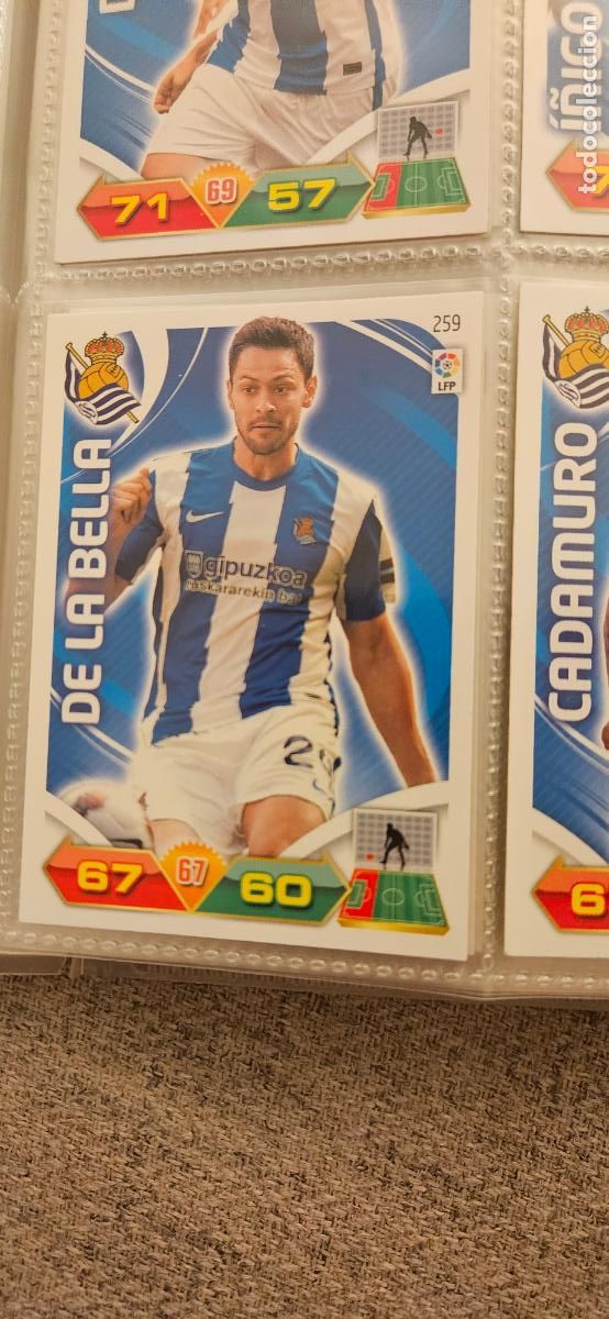 Figurine di Calcio: 259 De la Bella R. Sociedad adrenalyn 2011 2012 11 12 trading card