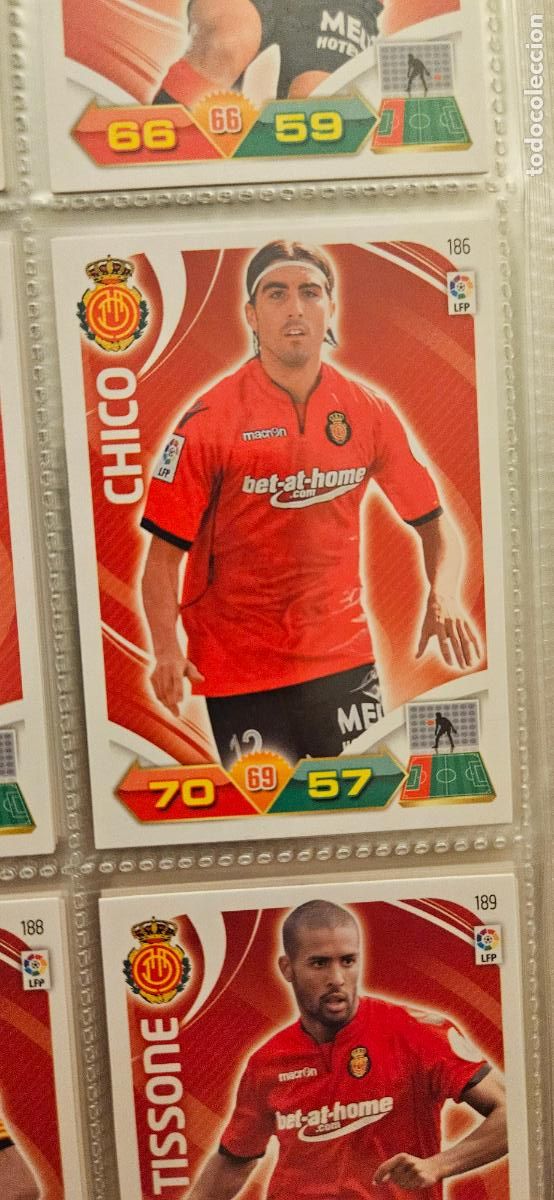 Figurine di Calcio: 186 Chico Mallorca adrenalyn 2011 2012 11 12 trading card