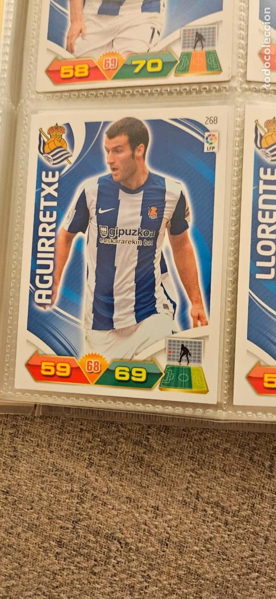 Figurine di Calcio: 268 Aguirretxe R. Sociedad adrenalyn 2011 2012 11 12 trading card
