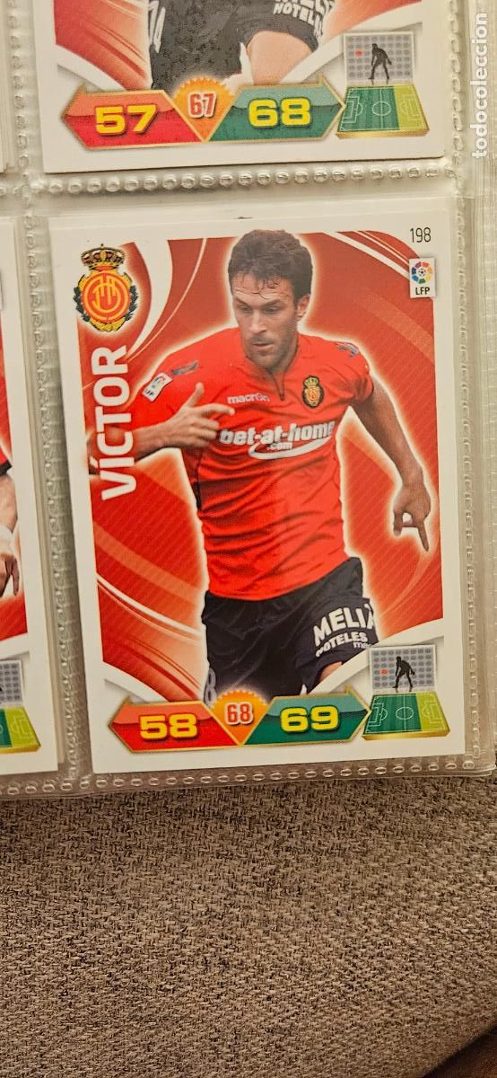 Figurine di Calcio: 198 V&iacute;ctor Mallorca adrenalyn 2011 2012 11 12 trading card