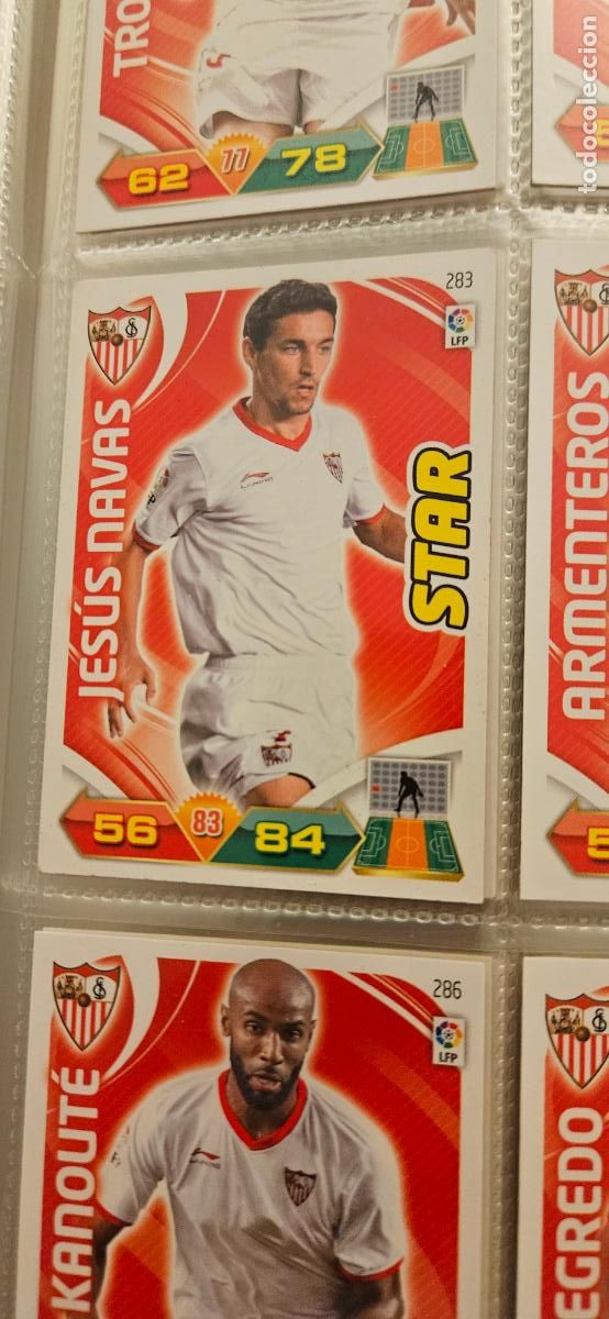 Figurine di Calcio: 283 Jes&uacute;s Navas Sevilla adrenalyn 2011 2012 11 12 trading card