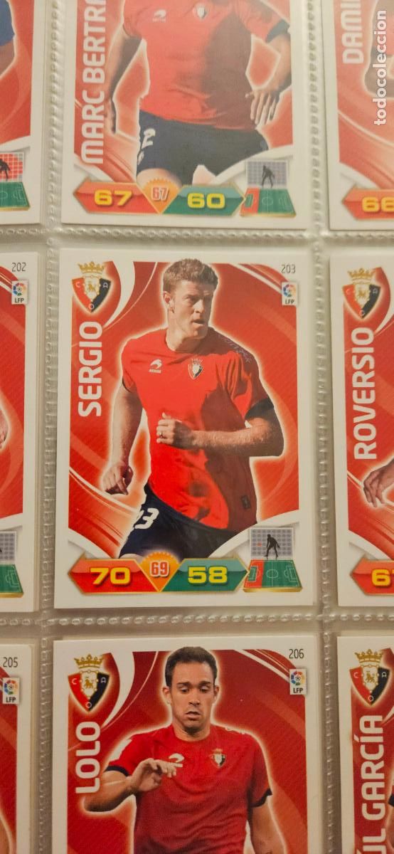 Figurine di Calcio: 203 Sergio Osasuna adrenalyn 2011 2012 11 12 trading card
