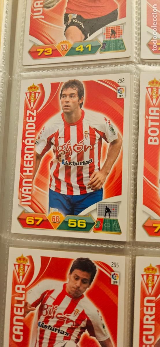 Figurine di Calcio: 292 Iv&aacute;n Hern&aacute;ndez Sporting adrenalyn 2011 2012 11 12 trading card